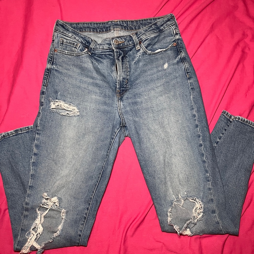 Old Navy Women's Straight Leg Jeans - Blue